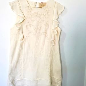 Boutique cream colored mini dress